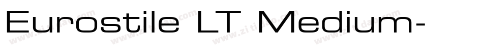 Eurostile LT Medium字体转换